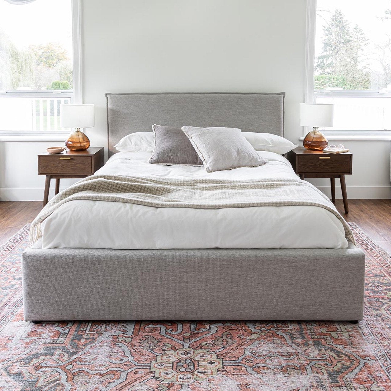Julia Queen Storage Bed - Sand
