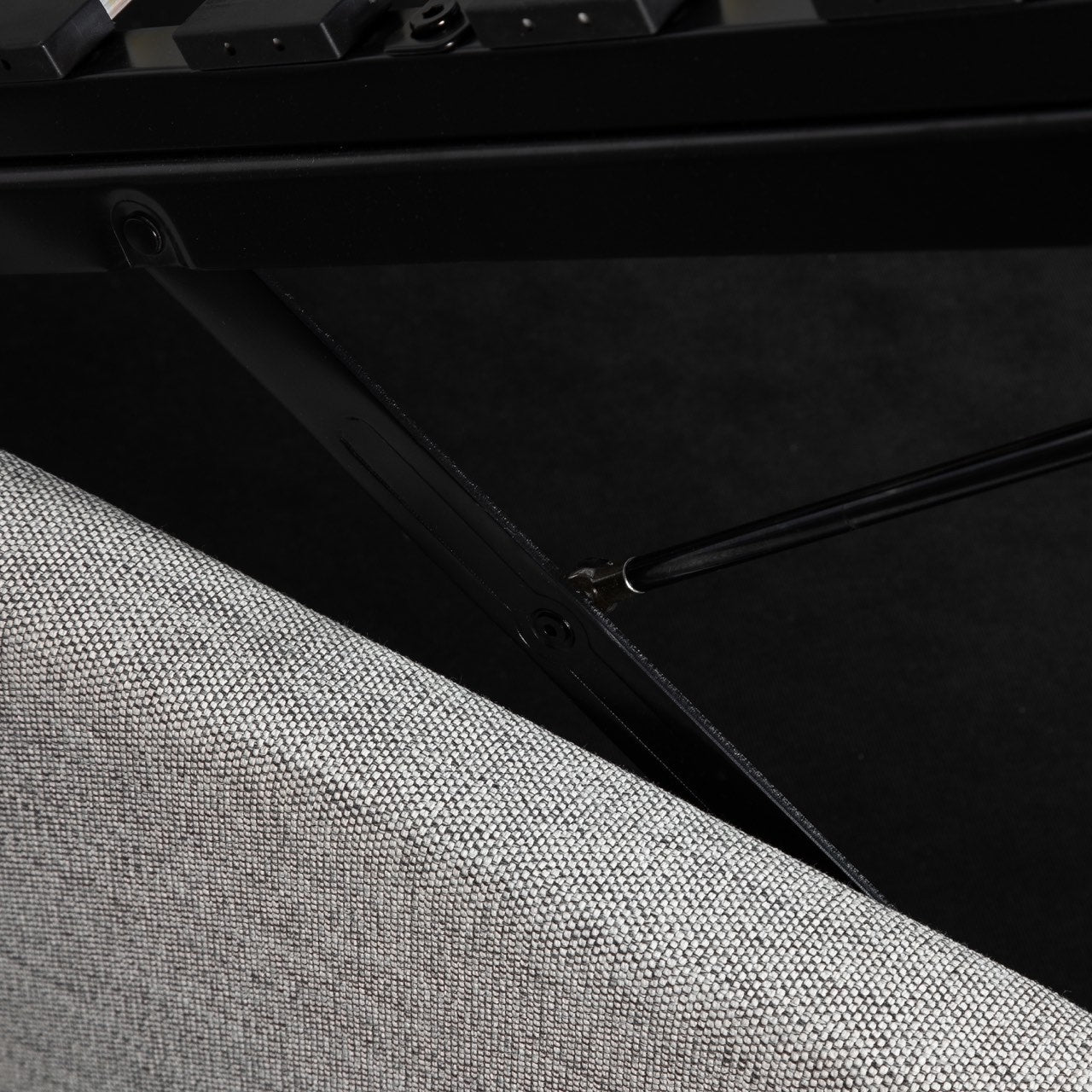 Justin King Storage Bed - Greige