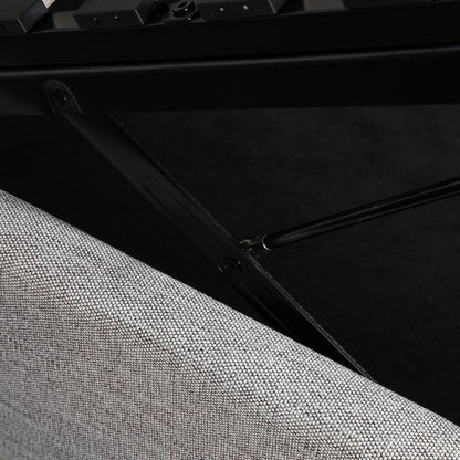 Justin King Storage Bed - Greige