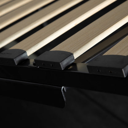 Justin King Storage Bed - Greige