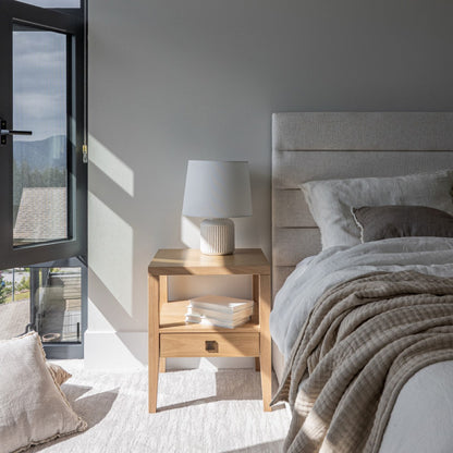 Justin King Storage Bed - Cream