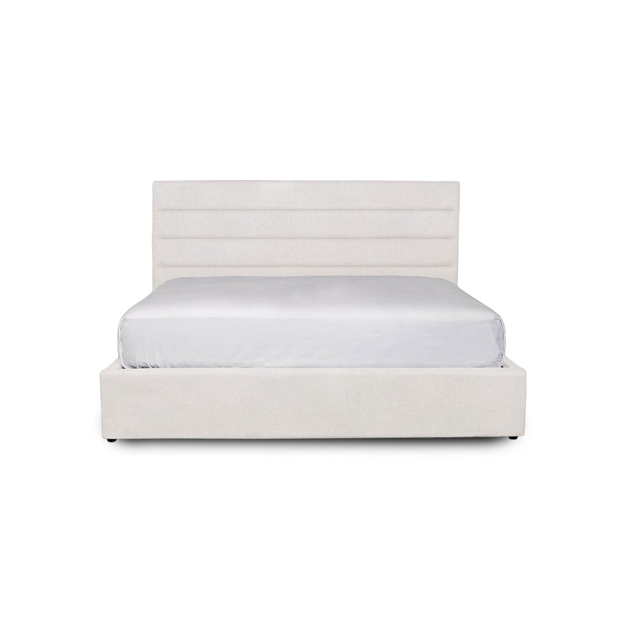 Justin King Storage Bed - Cream