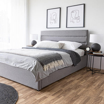 Justin Queen Storage Bed - Greige