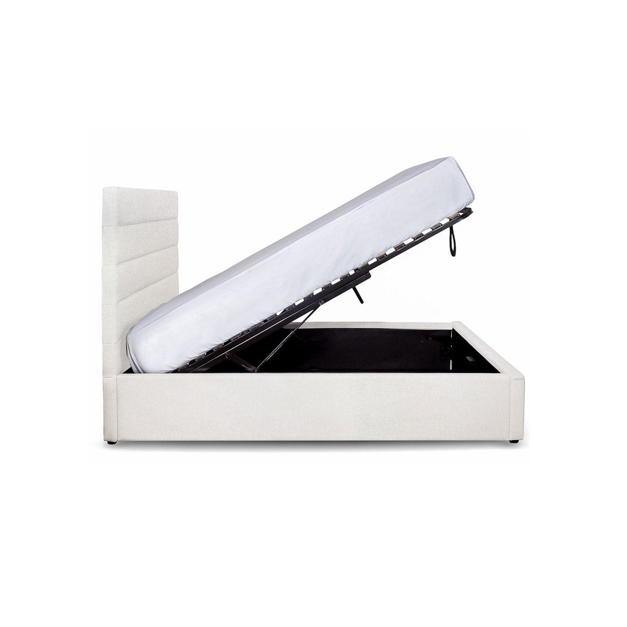 Justin Queen Storage Bed - Cream