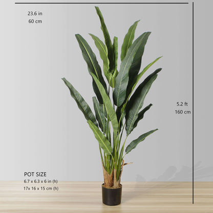 Kola Artificial Travellers Palm Tree Potted Plant (Multiple Sizes)
