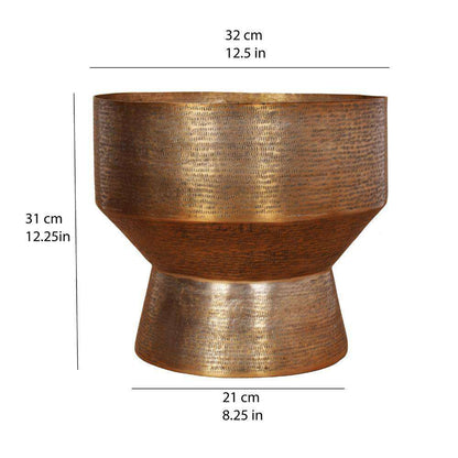 Kendrik -Mid-Century Brass Floor Planter (Multiple Sizes)