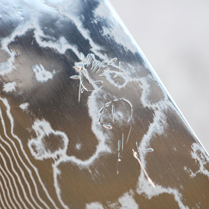 Kenshiro Hatono STRIX Damascus Gyuto 210 mm Oak