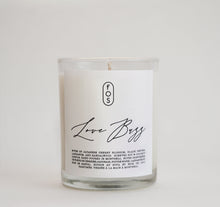 Load image into Gallery viewer, Love Buzz Candle - Japanese Cherry Blossom, Black Pepper, Labdanum &amp; Sandalwood
