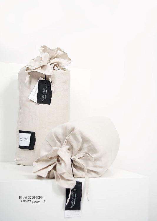 Sand Italian Linen Duvet Set