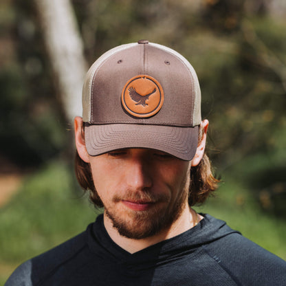 Bighorn Sheep Leather Patch Hat