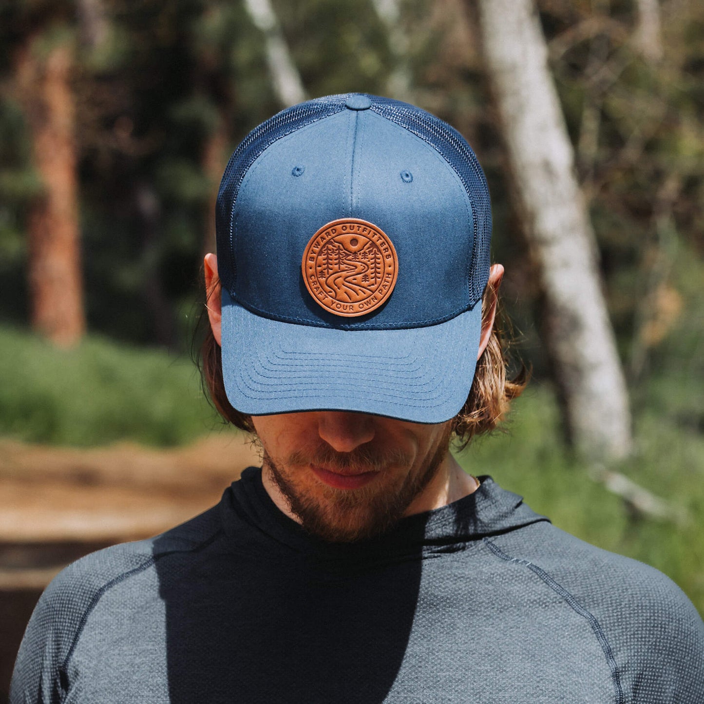 Winding Wilderness Leather Patch Hat