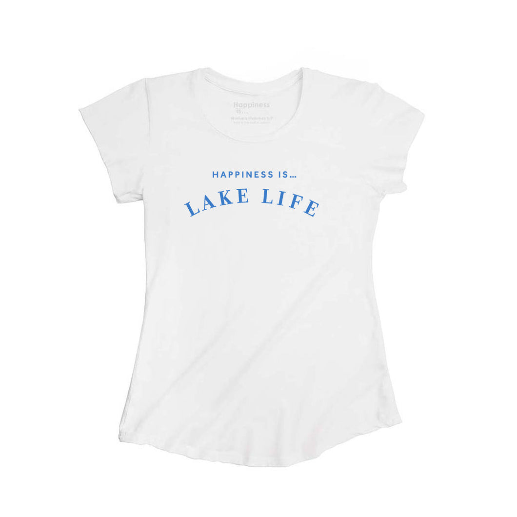 Women's Lake Life Bamboo T-Shirt, White