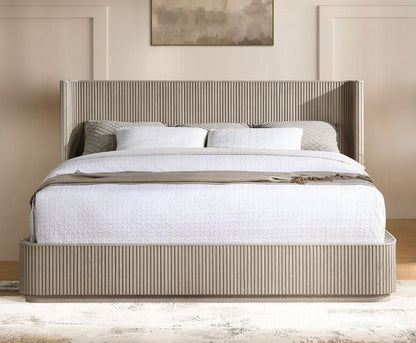 Chianti Luxury Chanel Detail Bed - Light Oak
