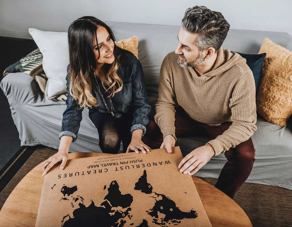 United States Travel Map | 24 x 14