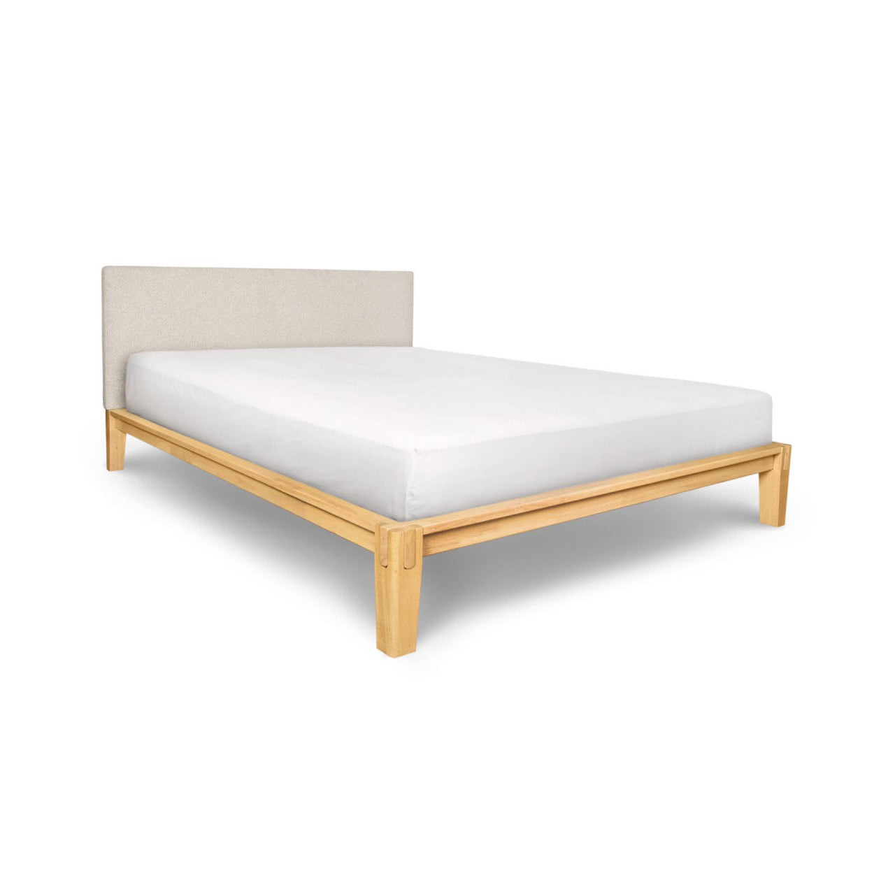 Luna Tool Free Upholstered Double Bed - Beige