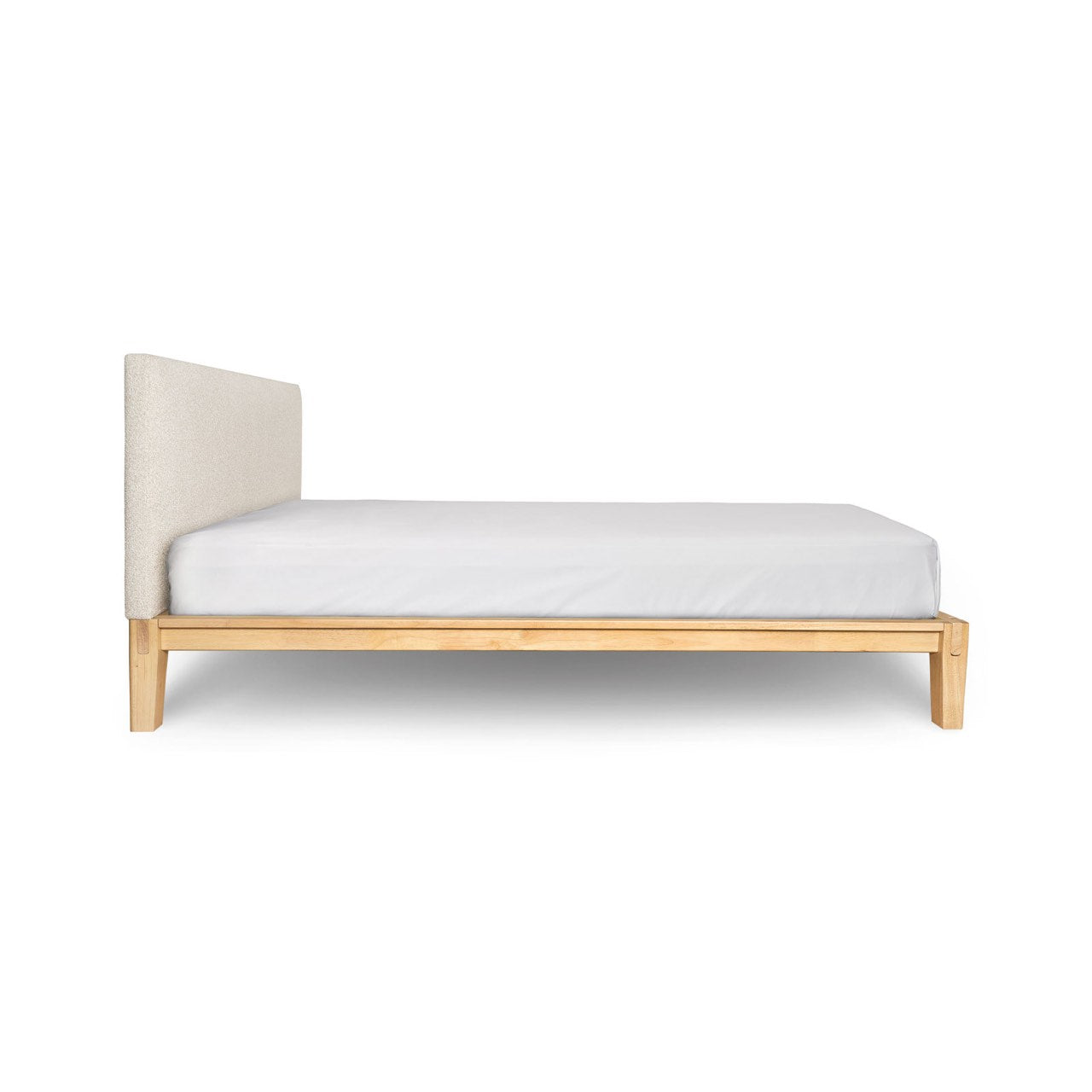 Luna Tool Free Upholstered Double Bed - Beige