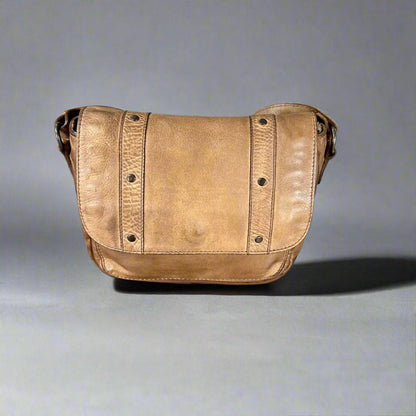 MET Studded Leather Crossbody Bag