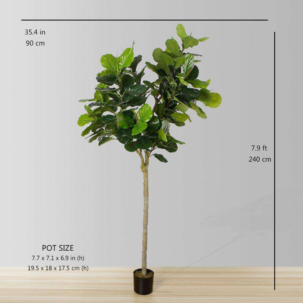 Mila Artificial Fiddle Leaf Potted Plant (Multiple Sizes)