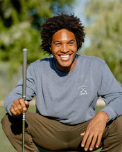 Load image into Gallery viewer, Men&#39;s Golf Crew Sweatshirt, Heather Navy
