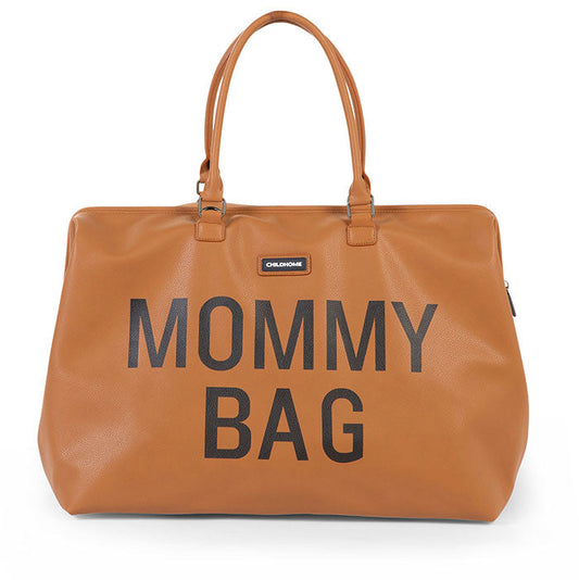 MOMMY BAG LEATHERLOOK BROWN