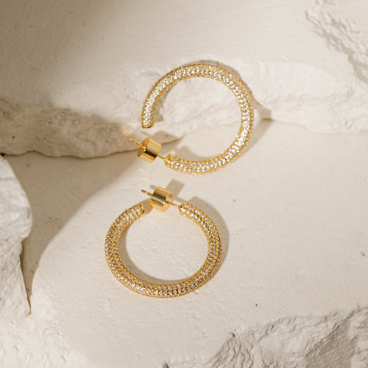 The Malta Hoop | Pavé