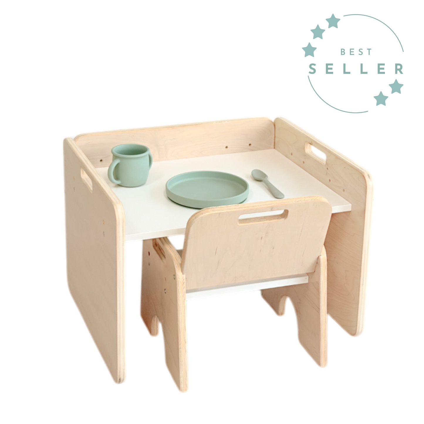 PAPAYA SET - Weaning Montessori Table and Chair Adjustable Height