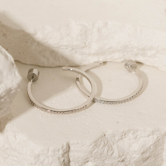 The Monte Carlo Hoop | Sterling Silver