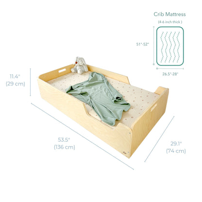 APPLE CRIB - Montessori Floor Bed with Rails