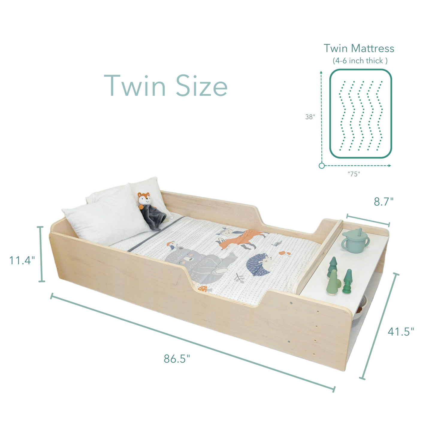 APPLE  Floor Bed & Mattres Bundle