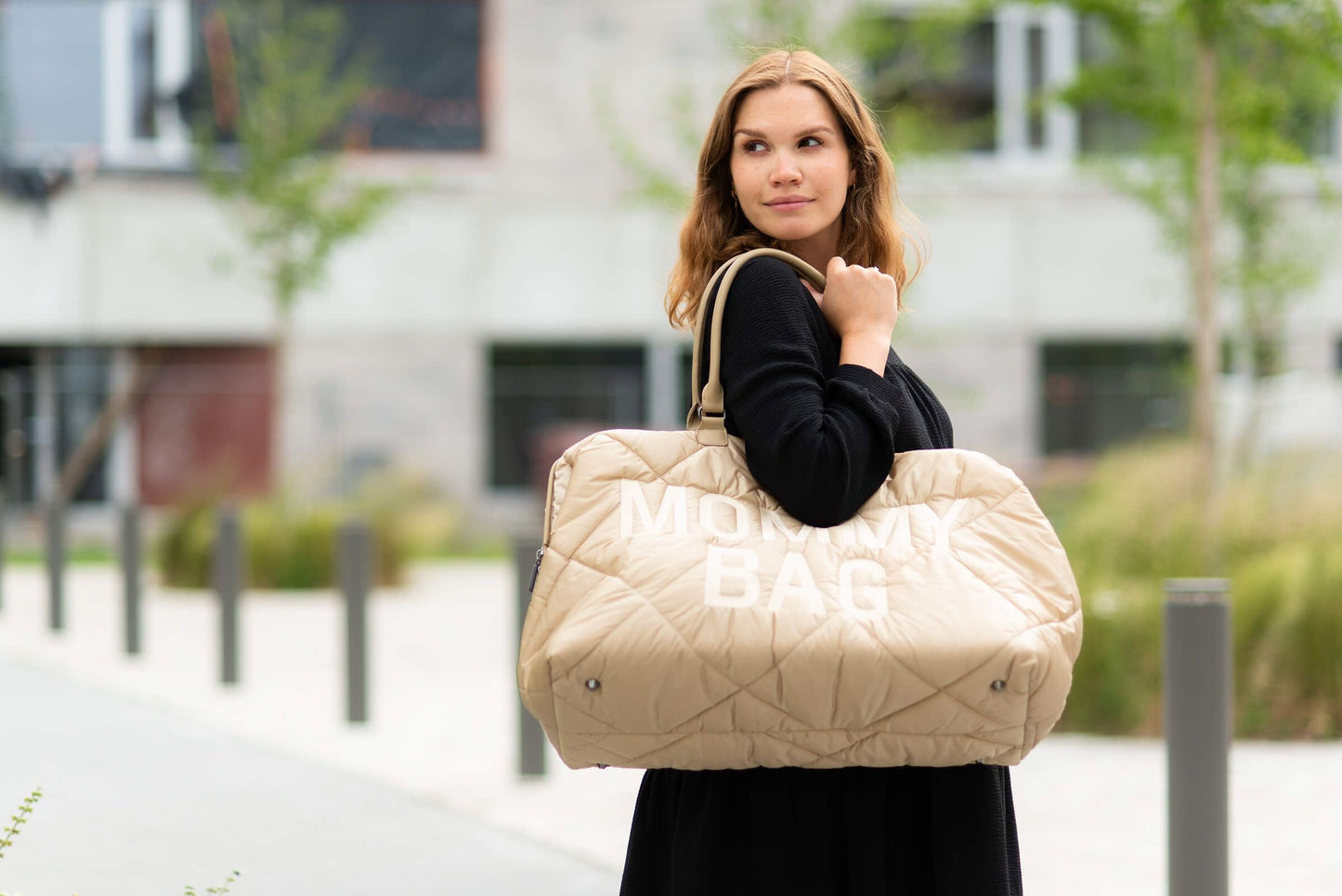 MOMMY BAG - PUFFERED - BEIGE