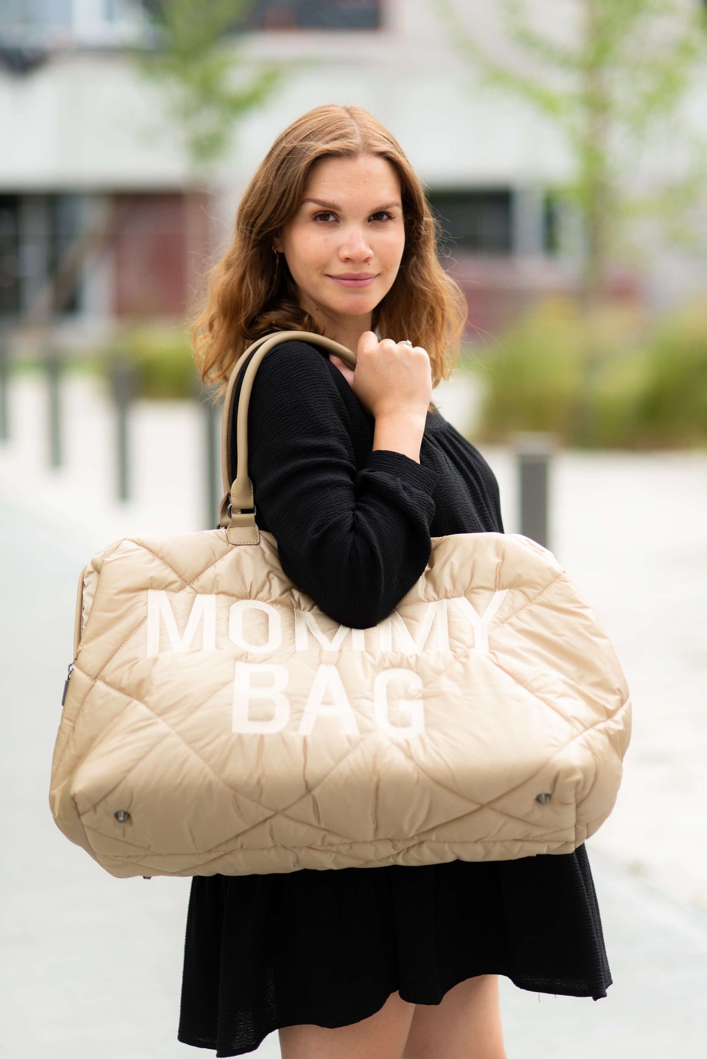 MOMMY BAG - PUFFERED - BEIGE