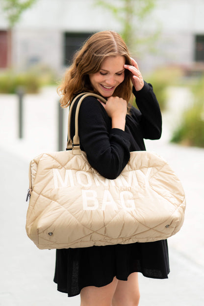 MOMMY BAG - PUFFERED - BEIGE