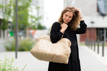 MOMMY BAG - PUFFERED - BEIGE
