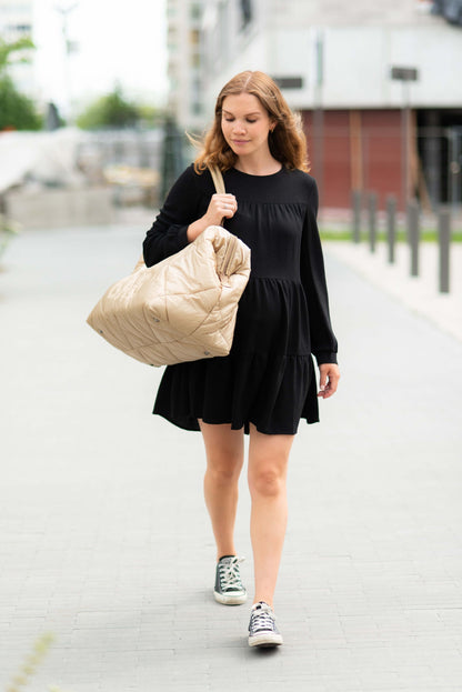MOMMY BAG - PUFFERED - BEIGE