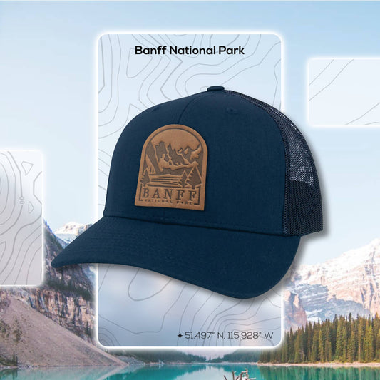 Banff National Park Leather Patch Hat