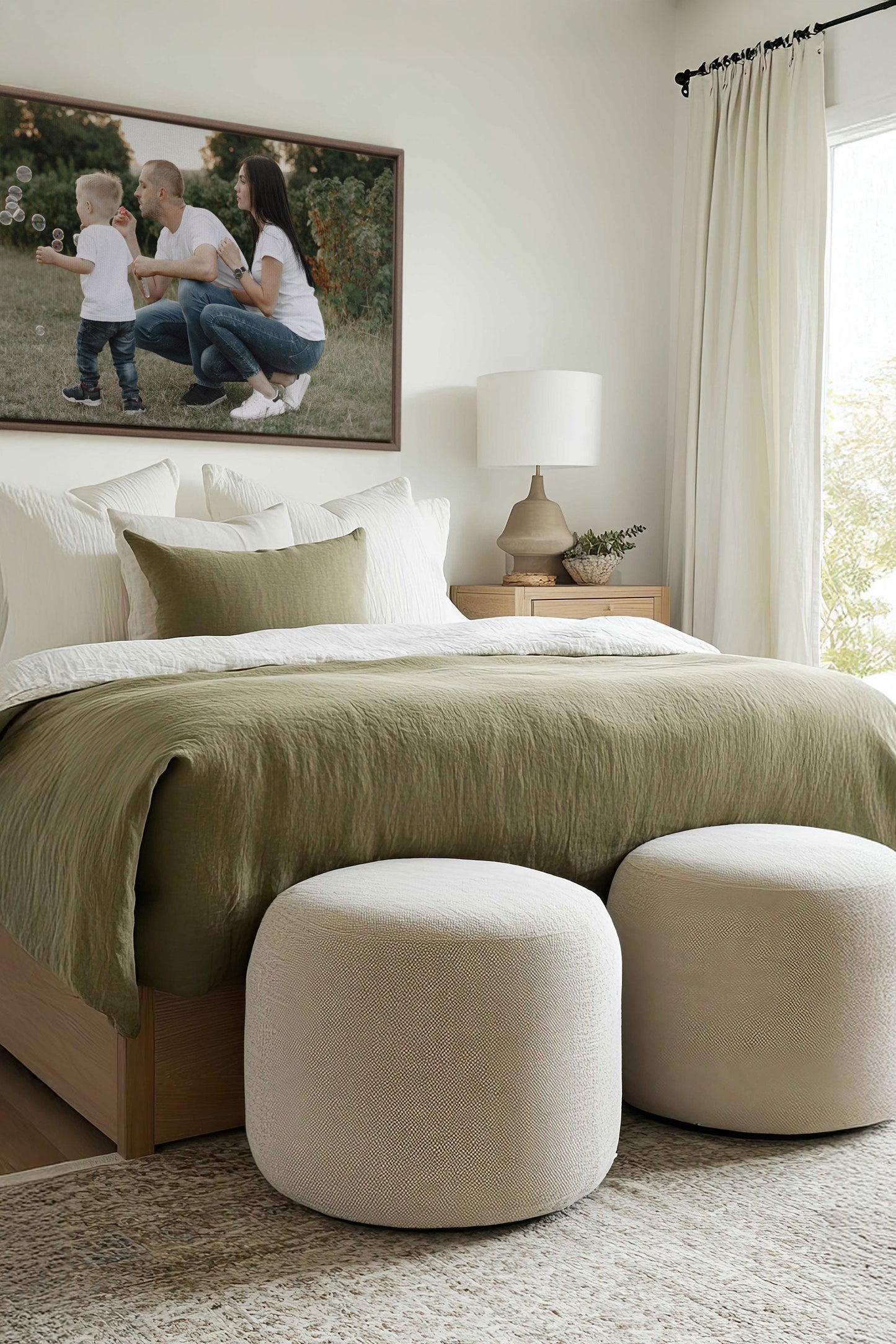 Toile étirée panoramique personnalisée (avec cadre)