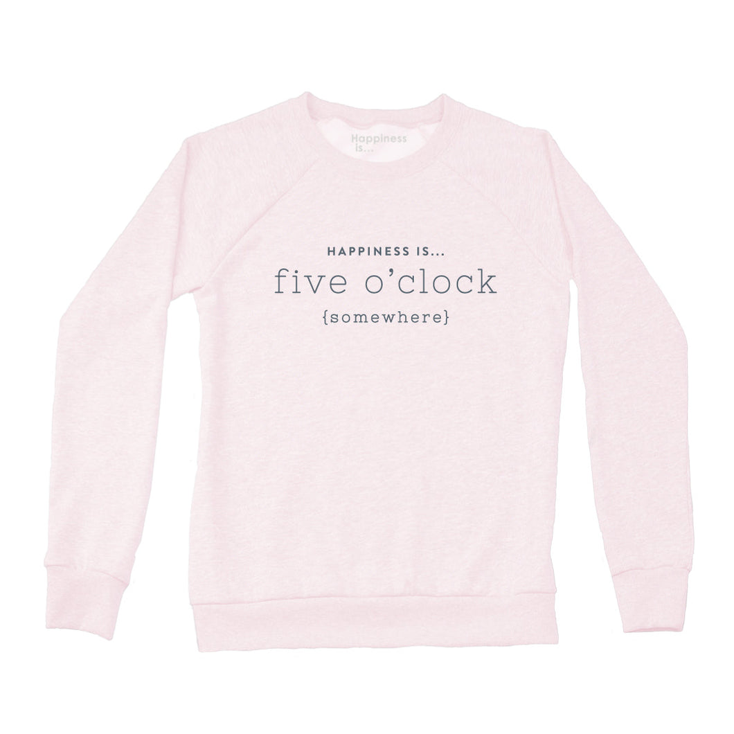 Women's Five O'Clock Crew Sweatshirt, Ballet Pink