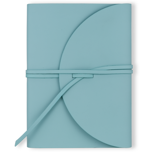Pella Firenze Flexy Aqua-Blue Vegan Leather Journal – 192-Page Classic