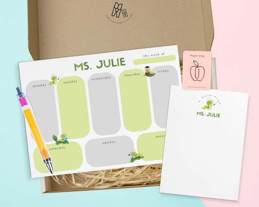 Teacher Stationery Set - Green