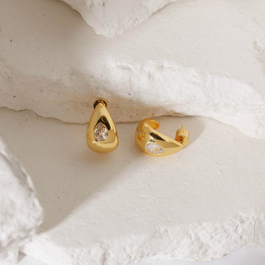 The Amadora Hoop | Crystal