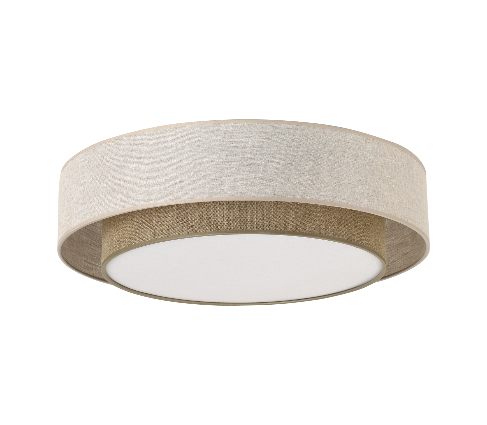 CALISTO JUTE Natural Flush Mount Light