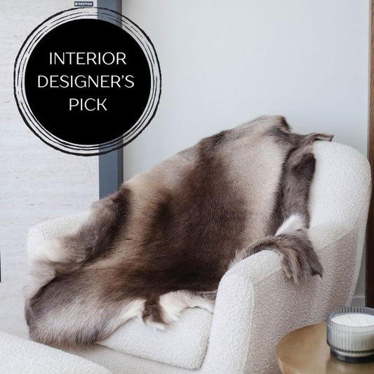 Dark Sami Reindeer Hide