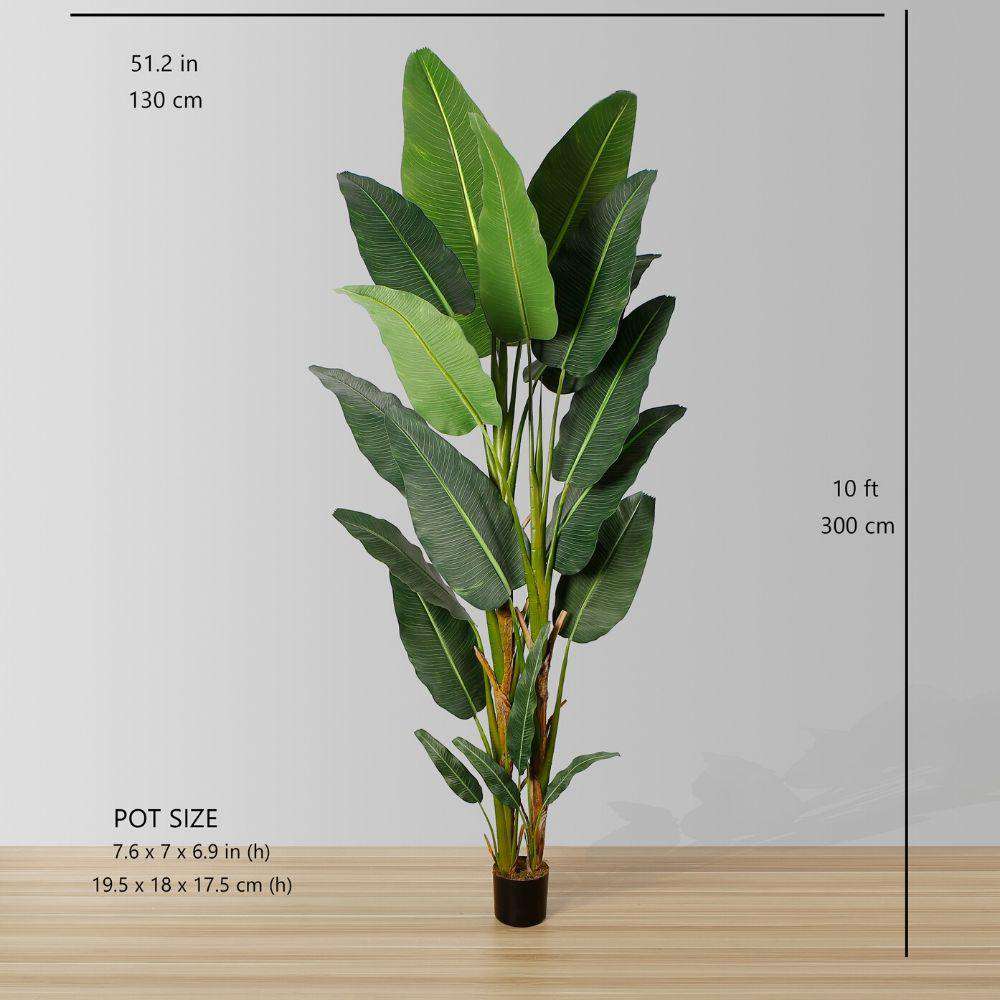 Reyna Artificial Travellers Palm Tree Potted Plant 10'