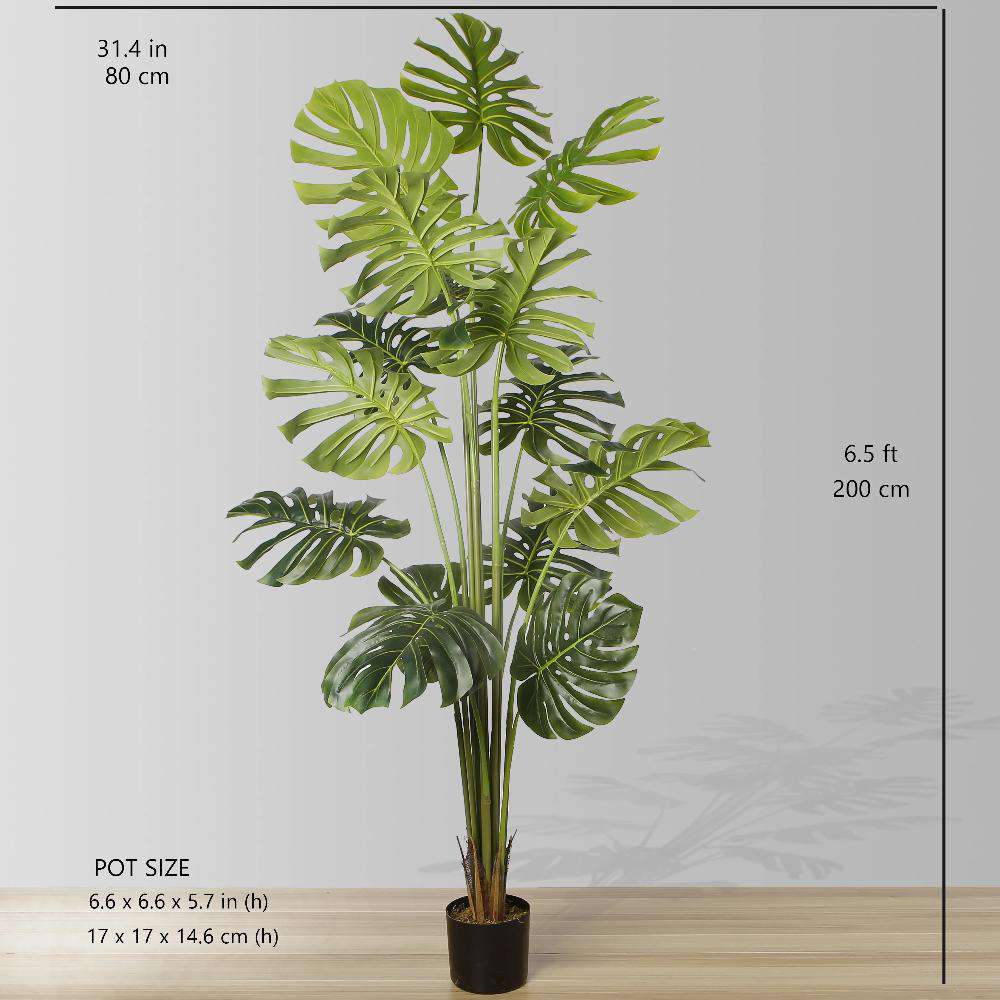 Rita Artificial Monstera Potted Plant (Multiple Sizes)