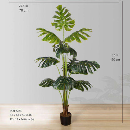 Rita Artificial Monstera Potted Plant (Multiple Sizes)