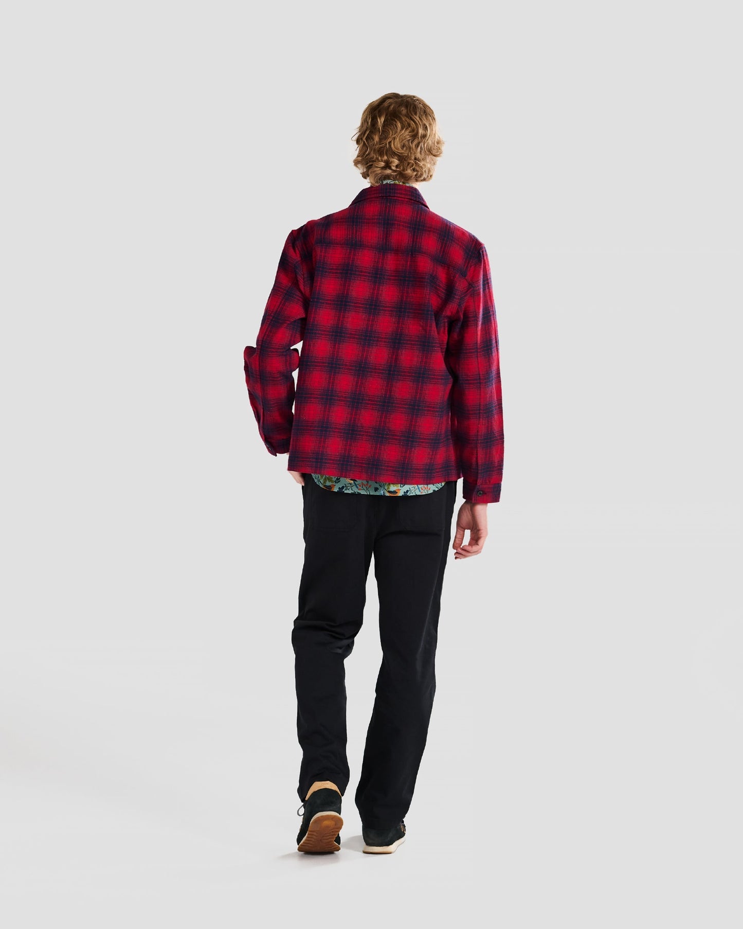 Lamont Red Flannel Plaid Shirt Jacket