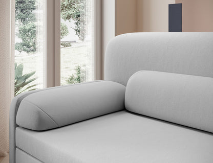 Elioss 3 Seater Storage Sleeper Sofa - Light Grey