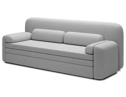 Elioss 3 Seater Storage Sleeper Sofa - Light Grey