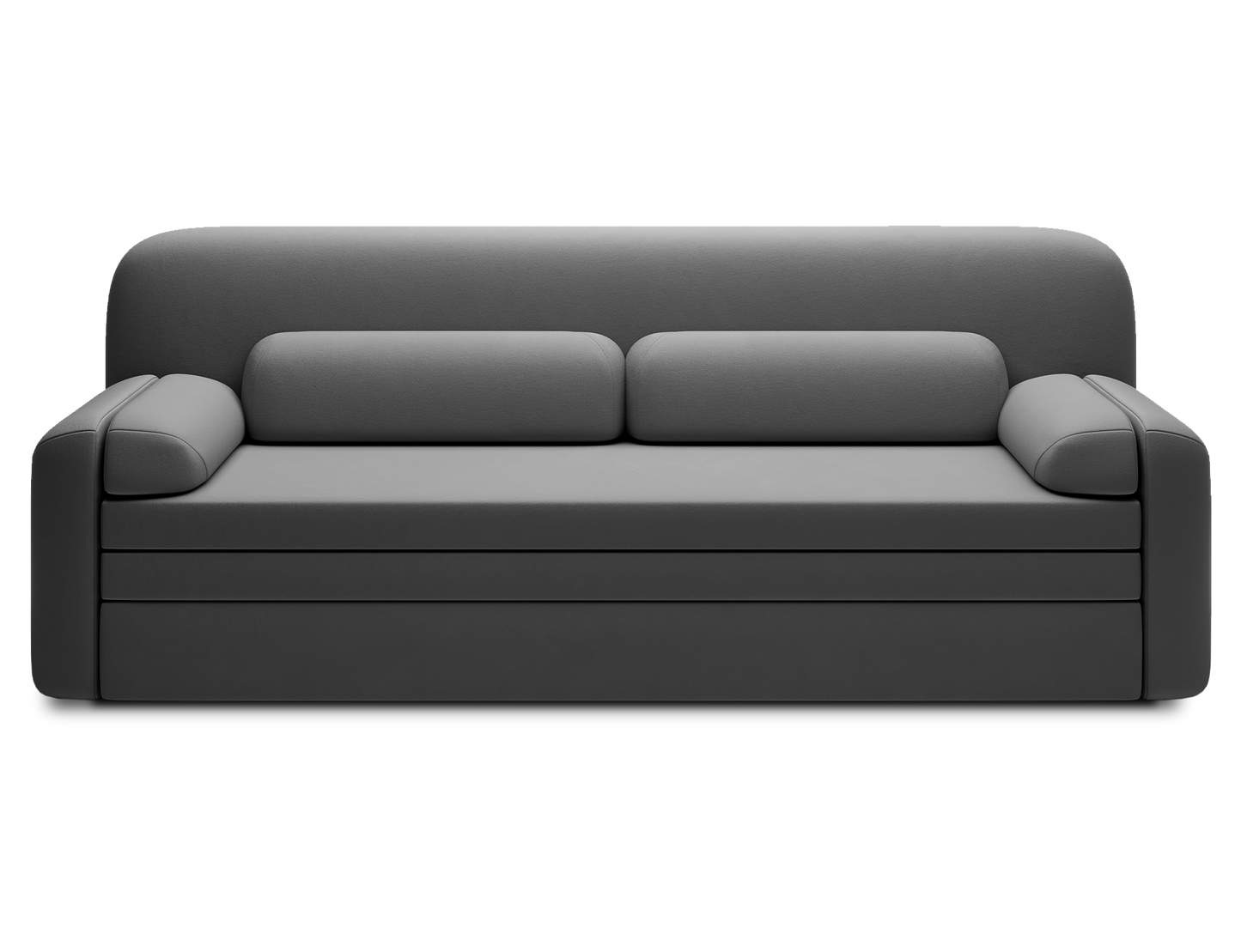 Elioss 3 Seater Storage Sleeper Sofa - Dark Grey