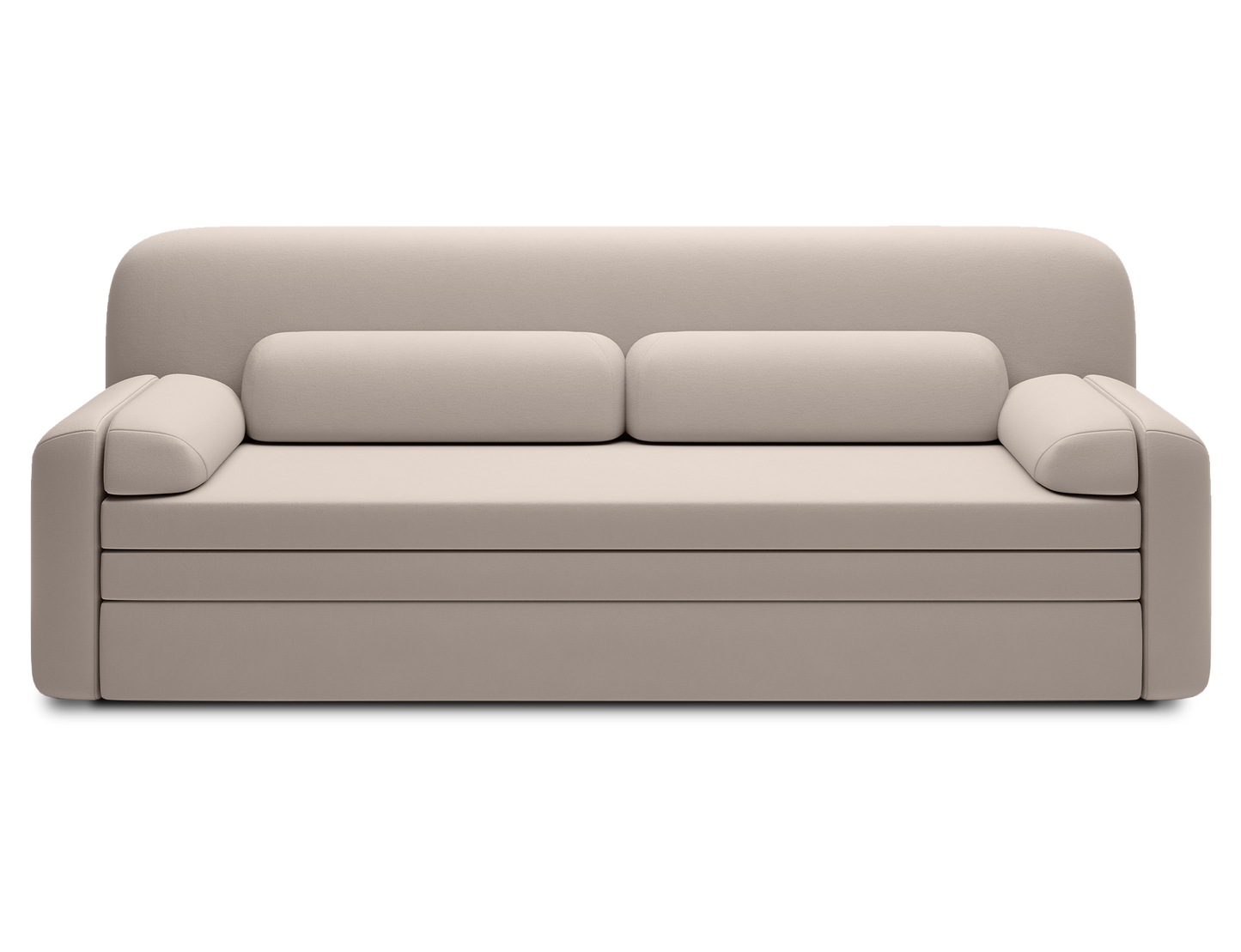 Elioss 3 Seater Storage Sleeper Sofa - Beige